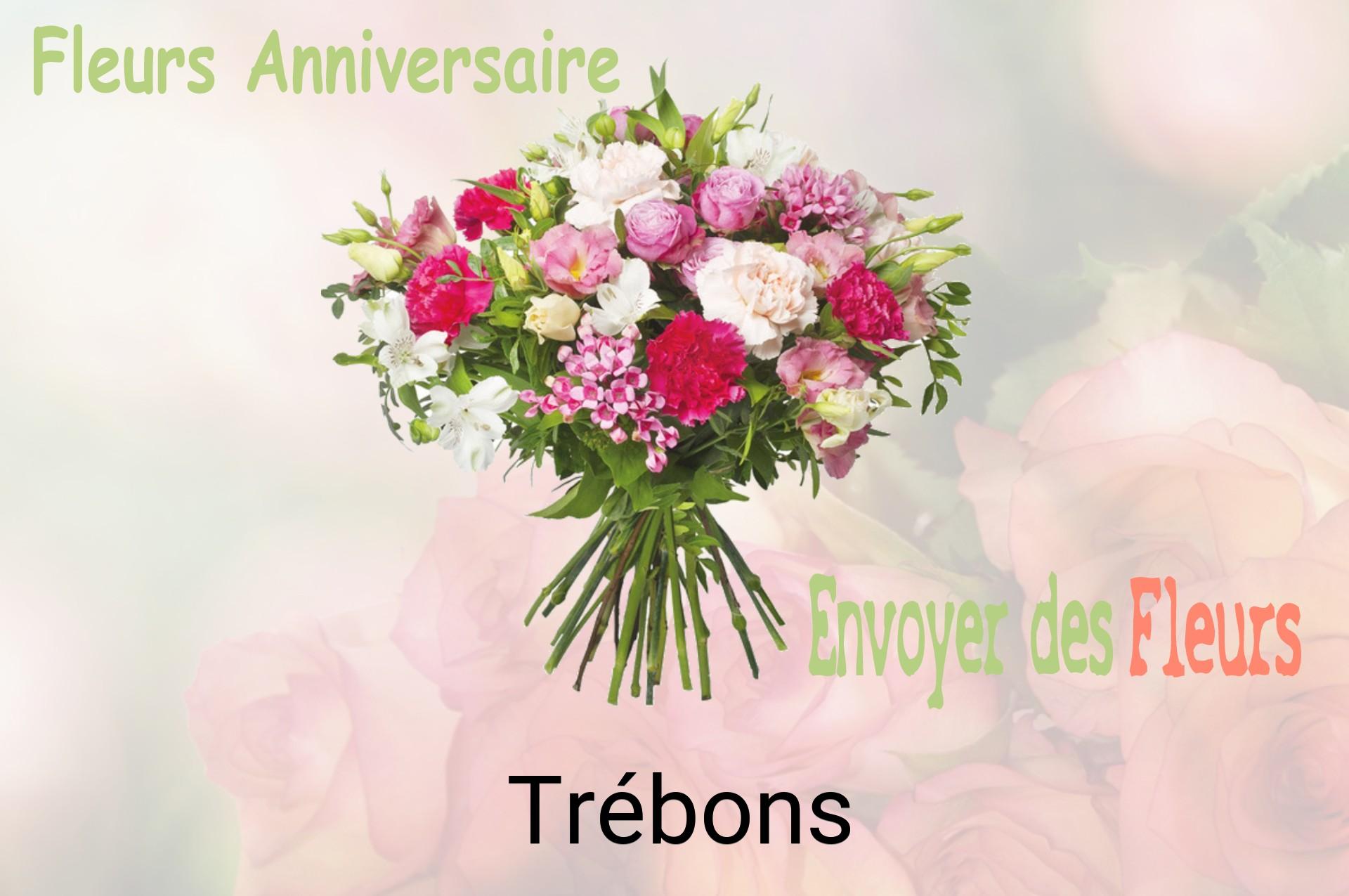 Bouquet de fleurs d’anniversaire livré à Trébons